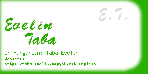 evelin taba business card